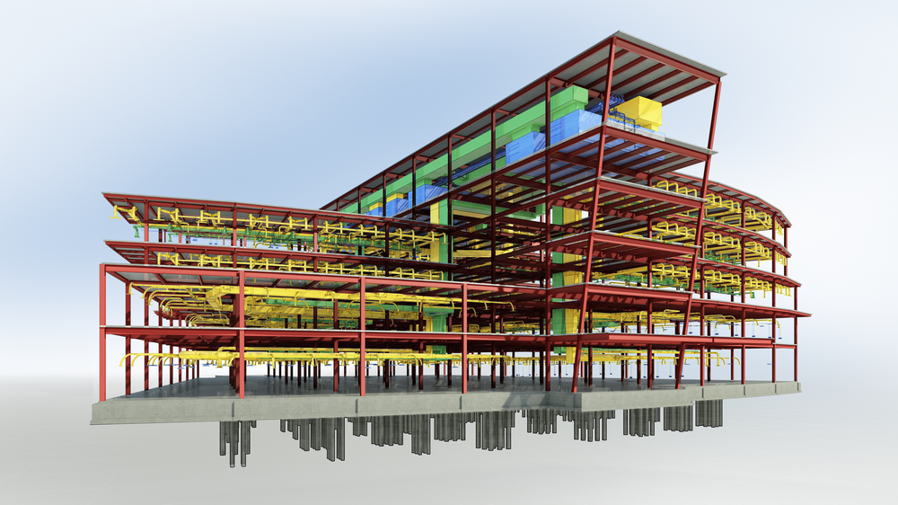 Exemple d'un modèle BIM.
