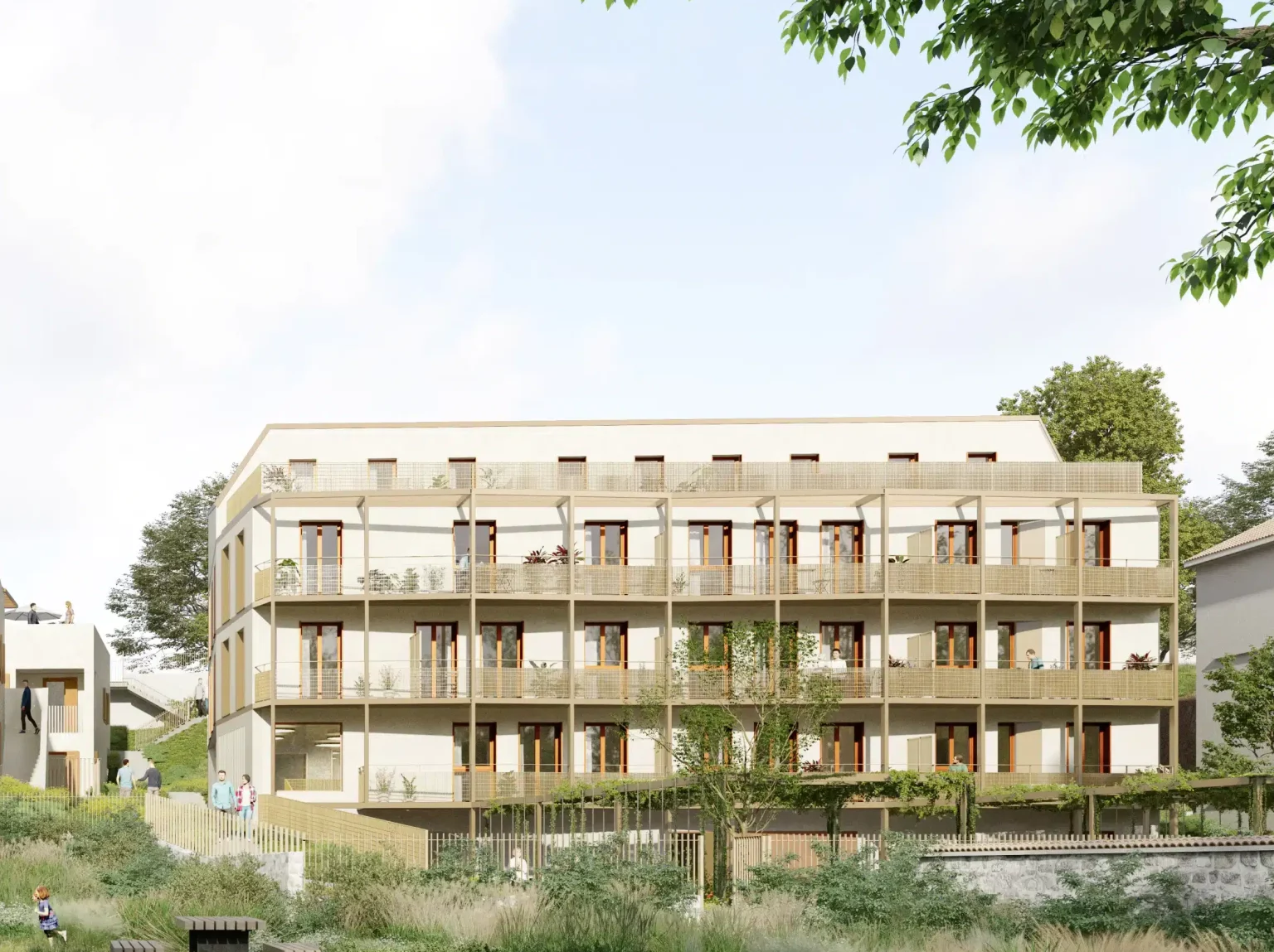 facade rendering d'un bâtiment